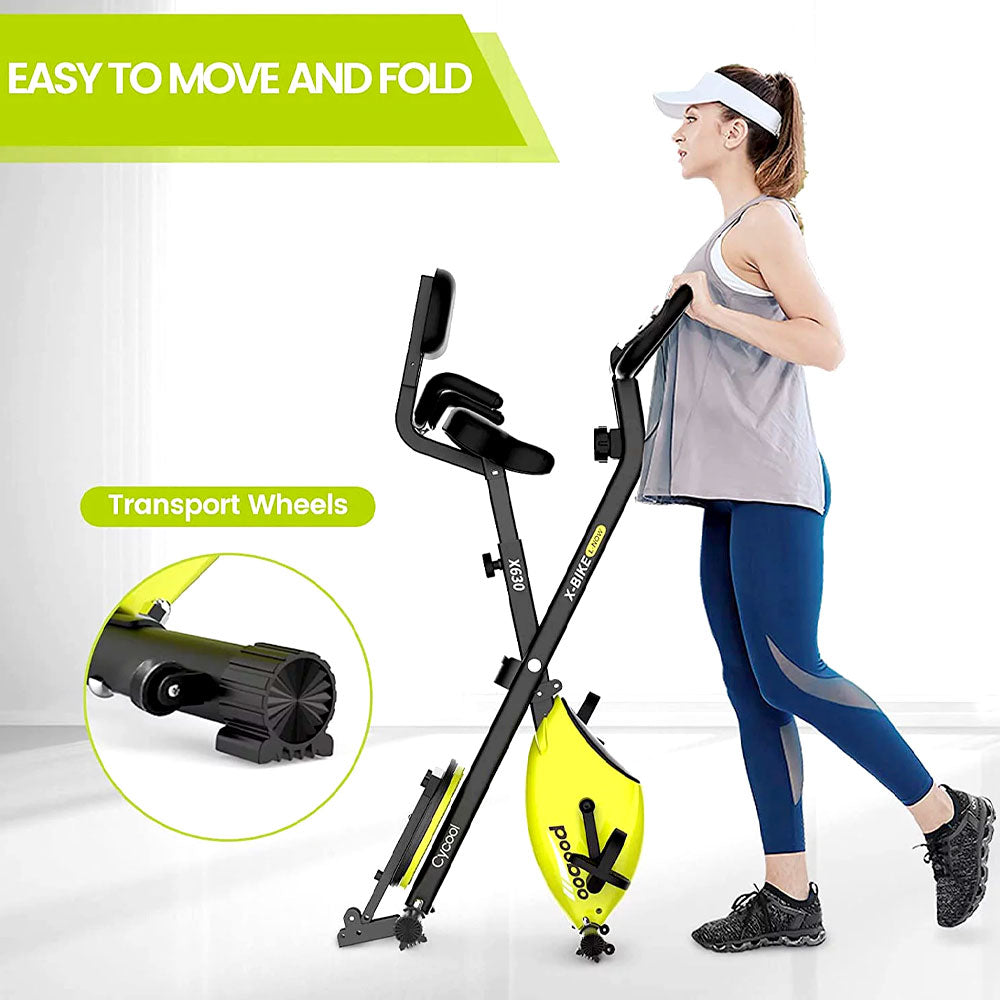 3 In 1 Folding Exercise Bike Stationary Spin Magnetic X Bike Gym Workout 280lb Heavy Duty Exercise Bike Black Stationary Bike For Men And Women The Best Exercise Bike