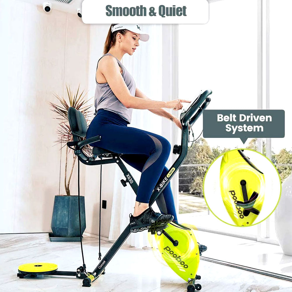 3 In 1 Folding Exercise Bike Stationary Spin Magnetic X Bike Gym Workout 280lb Heavy Duty Exercise Bike Black Stationary Bike For Men And Women The Best Exercise Bike