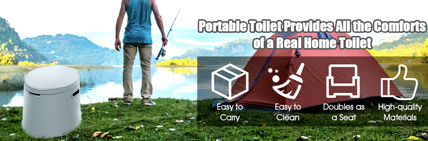 Porta Potty Travel Camping Vehicle Portable Toilet Potties Best Portable Toilet For Camping And Home Use Camp Toilet Outdoor Indoor Pink White Grey