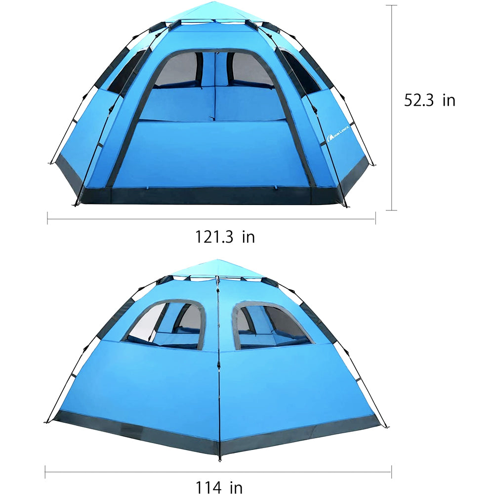 Camping Tents - 4-5 Person Instant Pop Up Cold Weather Tents Tent Automatic Tent Waterproof Windproof for Camping Hiking Mountaineering Blue Camping Tents Orange Pop Up Tent Green Winter Tent