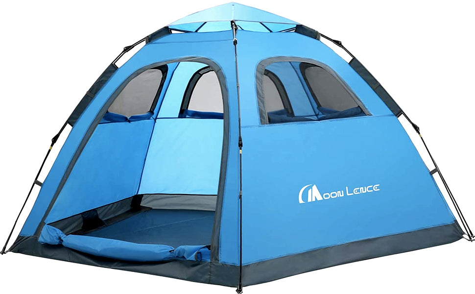 Camping Tents - 4-5 Person Instant Pop Up Cold Weather Tents Tent Automatic Tent Waterproof Windproof for Camping Hiking Mountaineering Blue Camping Tents Orange Pop Up Tent Green Winter Tent