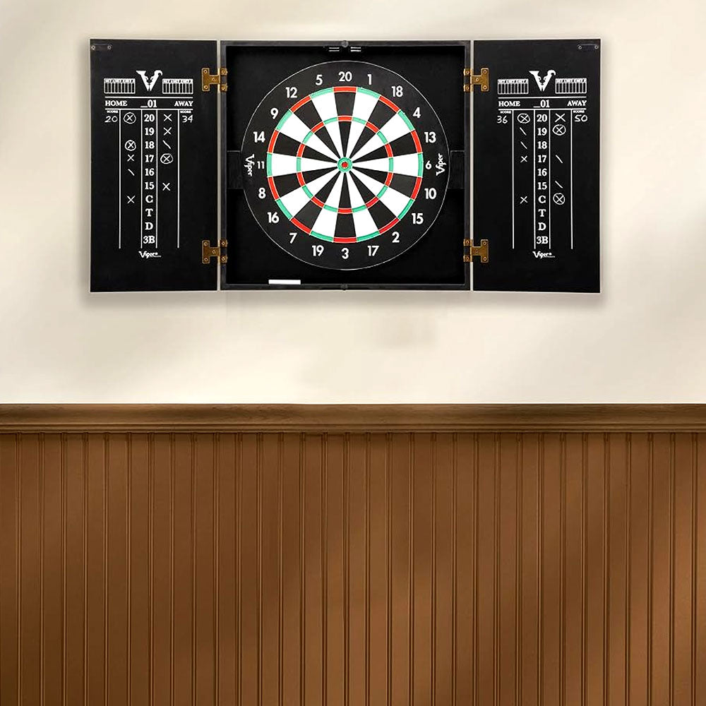 Professional Dart Board Complete Dartboard with Cabinet Scoreboard And All Accessories DartBoard Set