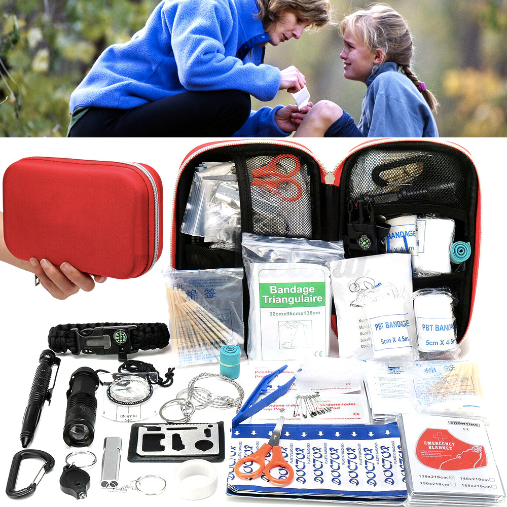 First Aid Kit 236 Pcs Emergency Tactical Survival Medical Bag