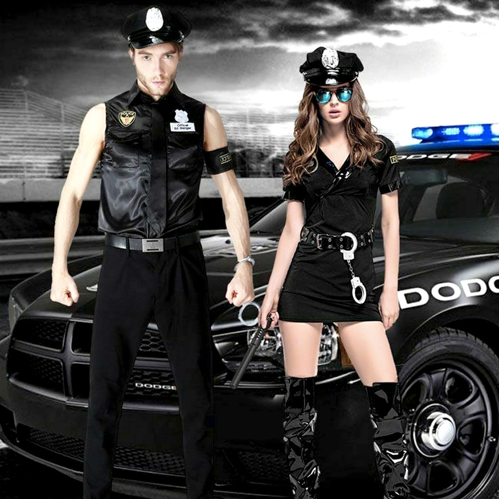 Police USA and quarantine concept. Couple of... - Stock Illustration  [63933684] - PIXTA