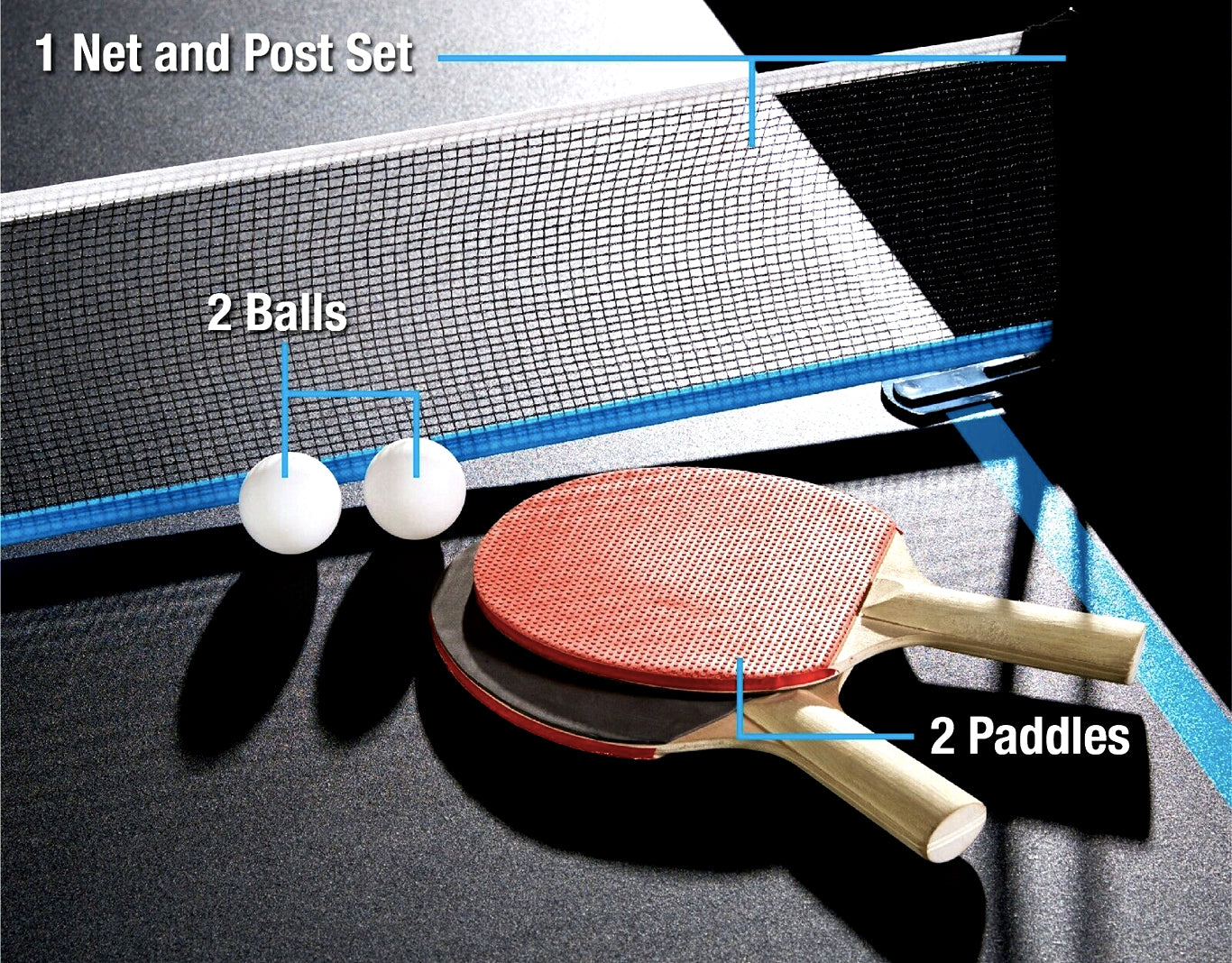Ping Pong Table Tennis Table, Paddles and Balls Outdoor Indoor Best Ping pong Tennis Table
