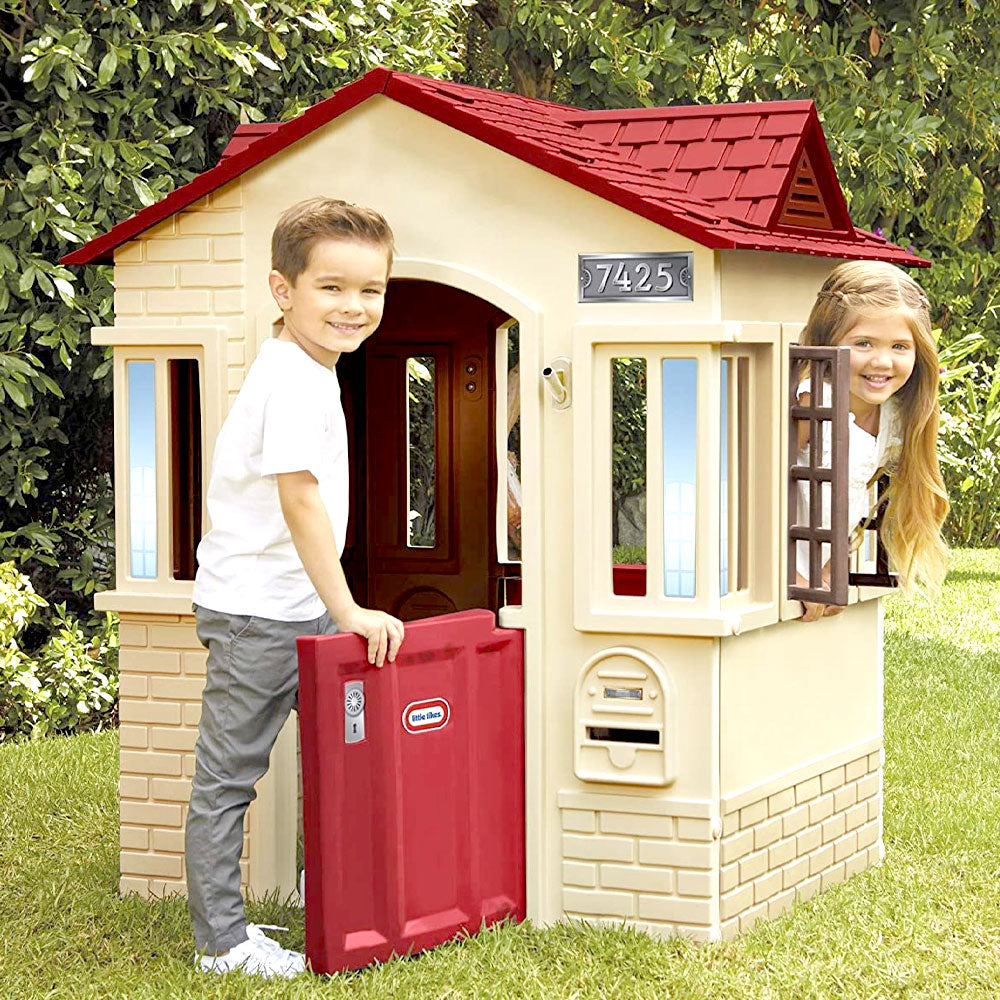 Playhouses for Kids - Cape Cottage Play house Sets For Outdoor & Indoor - Playset Playground for Toddlers Playhouses Sets Plastic Playhouse Outdoor Playhouse Set Little Tikes Indoor Playhouse for Girl Boy Kid Children