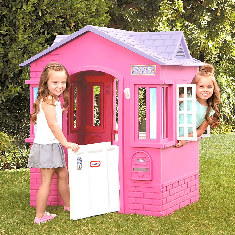 Playhouses for Kids - Cape Cottage Play house Sets For Outdoor & Indoor - Playset Playground for Toddlers Playhouses Sets Plastic Playhouse Outdoor Playhouse Set Little Tikes Indoor Playhouse for Girl Boy Kid Children