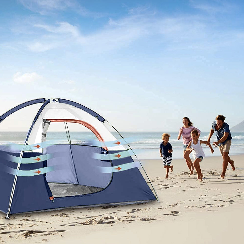 Camping Tents - Small 2-3 Person Instant Pop Up Cold Weather Tents Tent Automatic Tent Waterproof Windproof for Camping Hiking Mountaineering Small Tent Light Tent Automatic Tent Camp Tent Pop Up Blue Tent Orange Tent 2 Person Tent 3 Person Tent Family Tent Best Tent