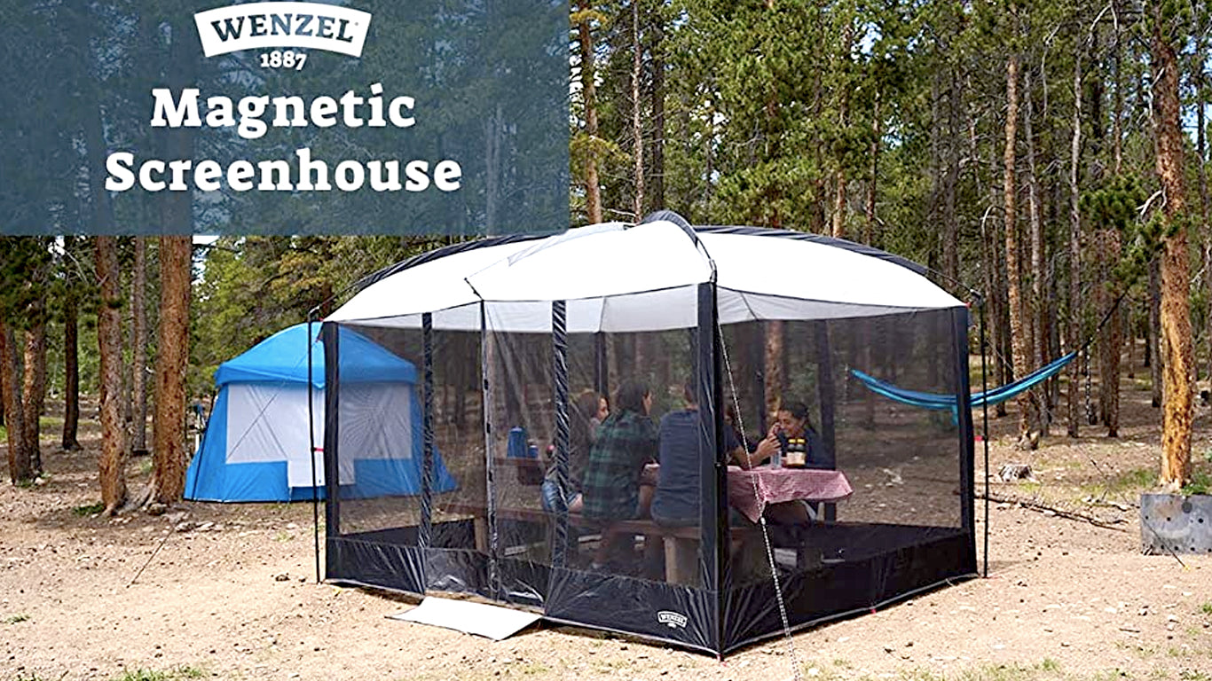 Large Screen House - A Screened Canopy Tent for your outdoor gatherings | WarehousesChoice Screened House Gray Black Camping Outdoor Tent Screen 10" x 10" and 13" x 9"
