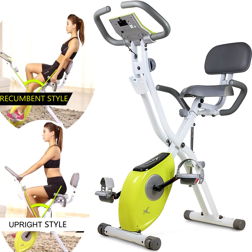 Ultra-Quiet Exercise Bike Stationary Recumbent Bike With Heart Rate & LCD Monitor Best Stationary Bike Spin Bike For Man And Women Workout Exercise Bike Black White Gray Bike