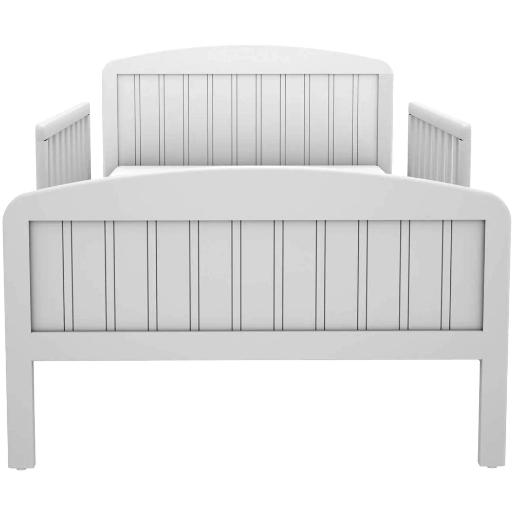 Toddler Bed - Kids Wood Bed with Attached Guardrails For Boys Girls Wood Beds For Cribs And Toddler Kids Wood Standard Bed Classic Design Wood Bed