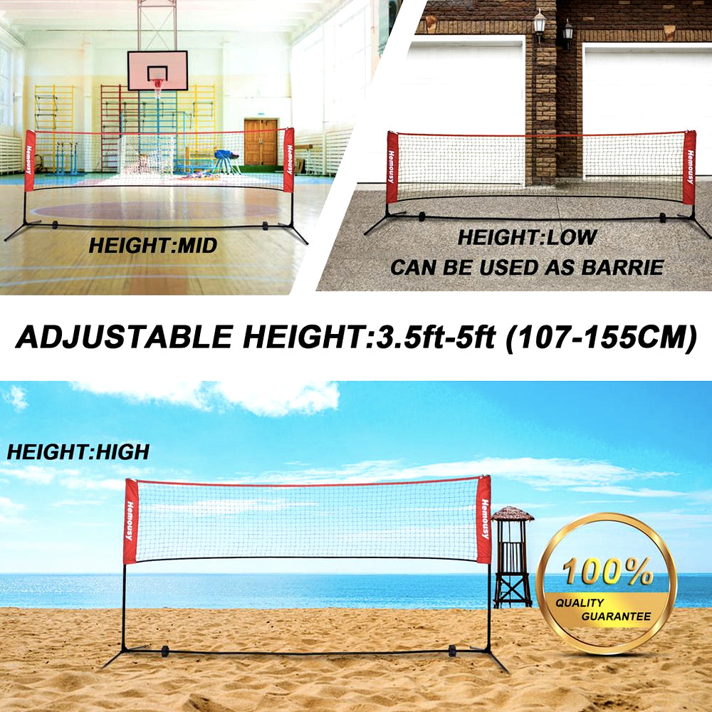 Volleyball Net | Volleyball Set For Outdoor Beach Pool Volleyball Nets Black Blue red 10ft 14ft 17ft