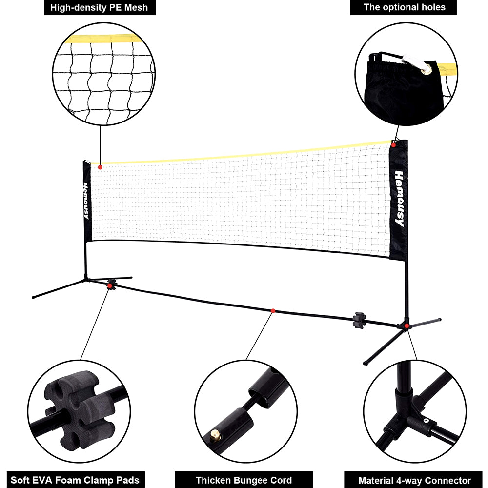 Volleyball Net | Volleyball Set For Outdoor Beach Pool Volleyball Nets Black Blue red 10ft 14ft 17ft