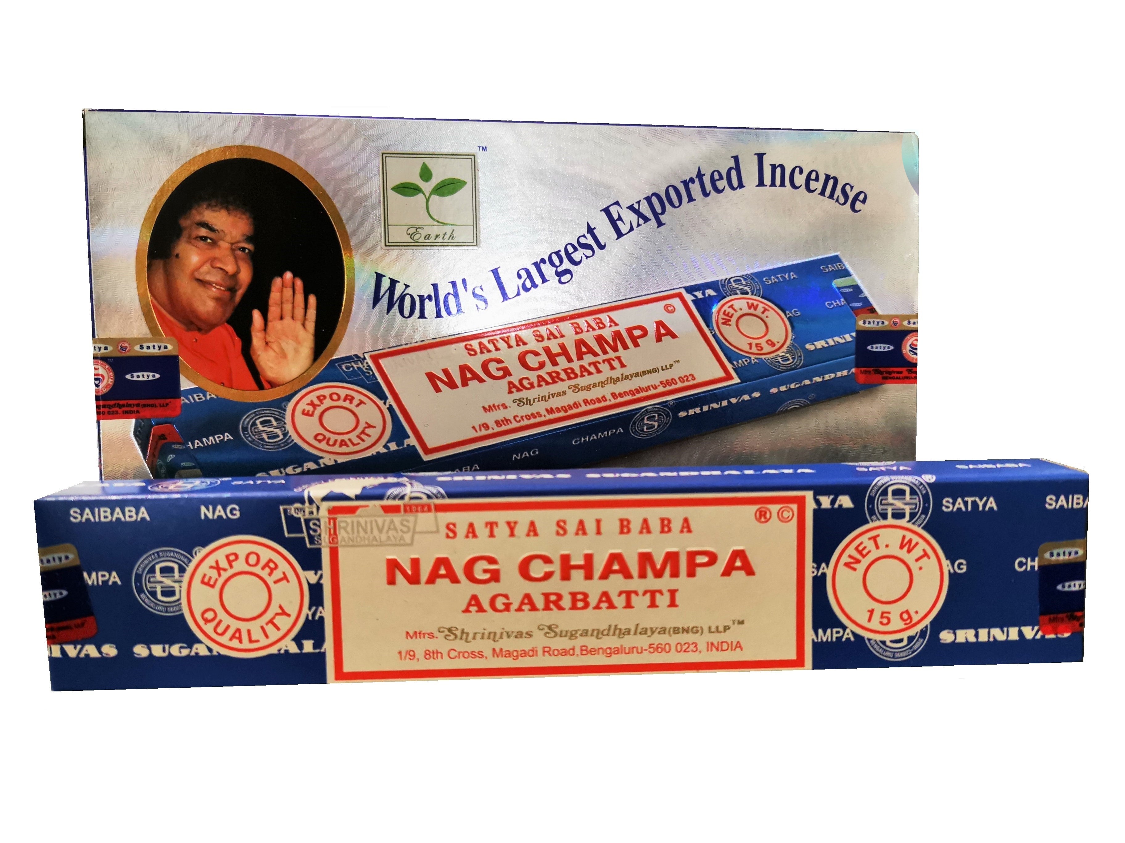 Encens Satya Nag Champa Lot de 12 parfums - Édition Limitée