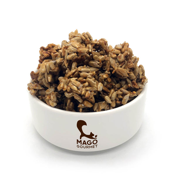 Bocaditos de semillas de girasol con miel de abeja orgánica – MAGO Gourmet