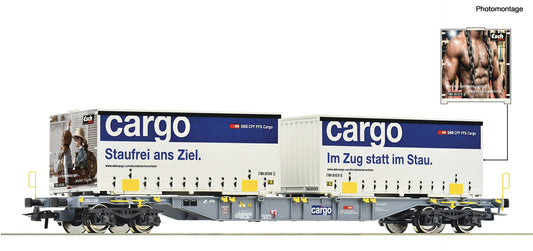 Roco HO 77341 Container carrier wagon, SBB