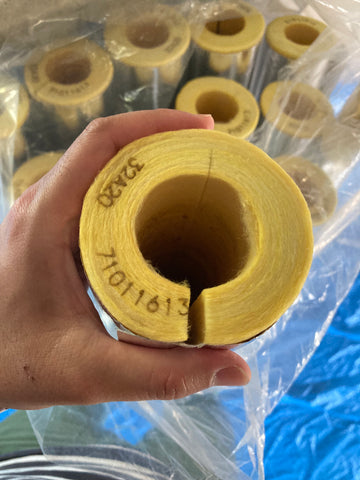 Insulation glass wool for drain pipes