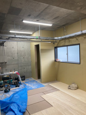 Construction of a toilet in a garment factory