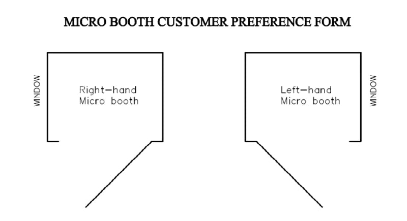 Mini Audiometric Booth Standard Version Right Hand Door reference image. Shop now at Zone Medical.