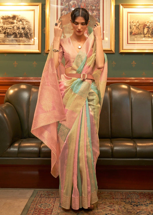 Buy Multicolor Silk Saree online-Karagiri