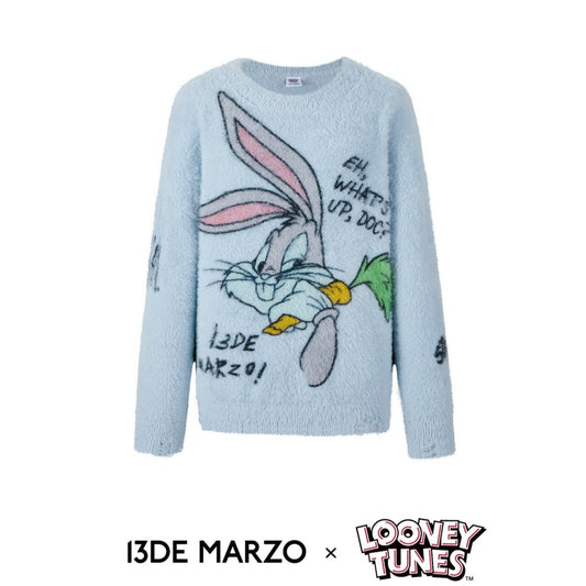 13DE MARZO x LOONEY TUNES Bugs Bunny Baseball Jacket Vapor Gray – Fixxshop