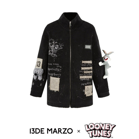 13DE MARZO x LOONEY TUNES Bugs Bunny Racing Jacket Lapis Blue – Fixxshop