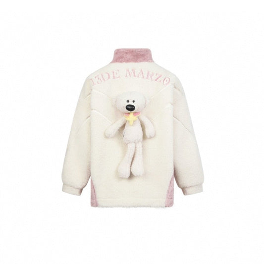 13DE MARZO Hello Kitty Bear Baseball Jacket Parfait Pink – Fixxshop