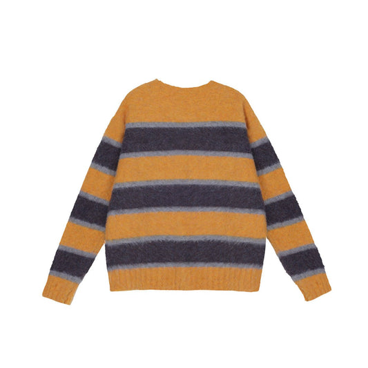 MEDIUM WELL Yellow Stripe Destroy Sweater - Fixxshop