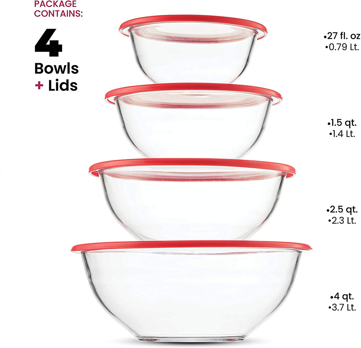 bino stainless steel mixing bowls