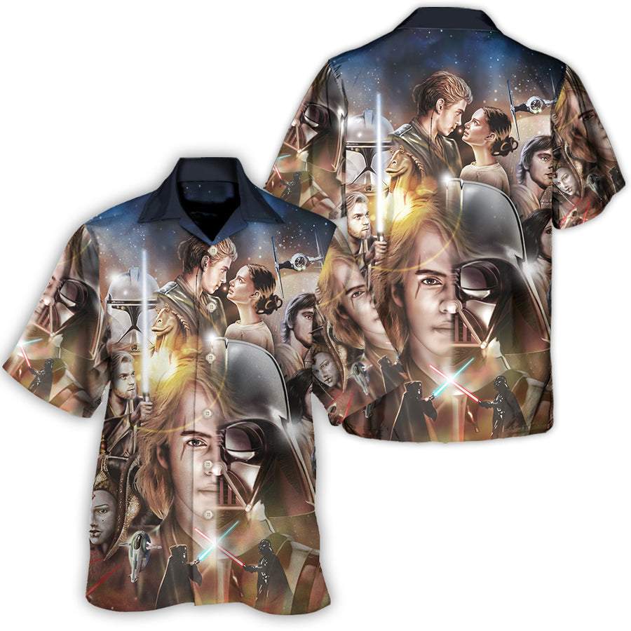 Disney Star Wars Hawaiian Shirt Summer Beach Starwars Two Sides Aloha Button Up Shirt - 90scloth