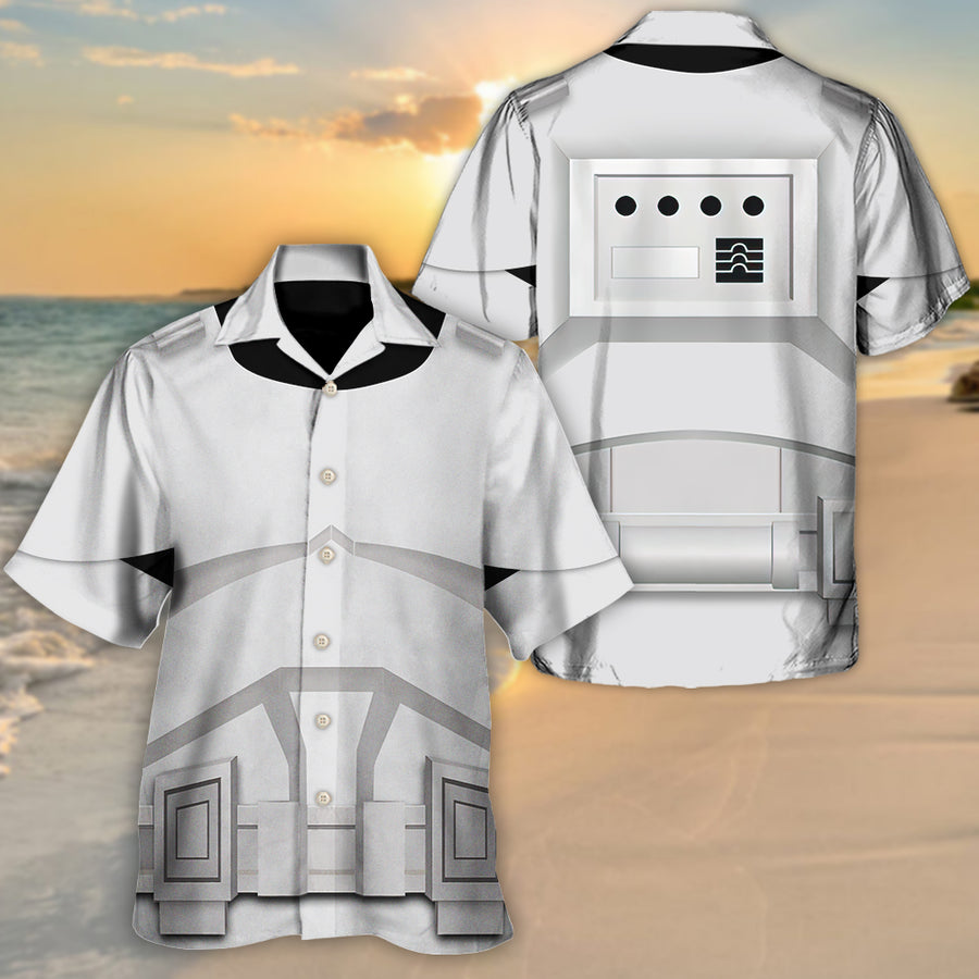 Disney Star Wars Hawaiian Shirt Summer Beach Starwars Stormtrooper Cosplay Aloha Button Up Shirt - 90scloth