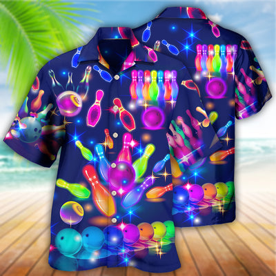 Bowling Neon Style - Hawaiian Shirt - Owl Ohh