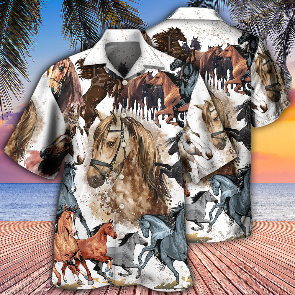 Horse Fantasy Horse Painting Style - Hawaiian Shirt - Owl Ohh