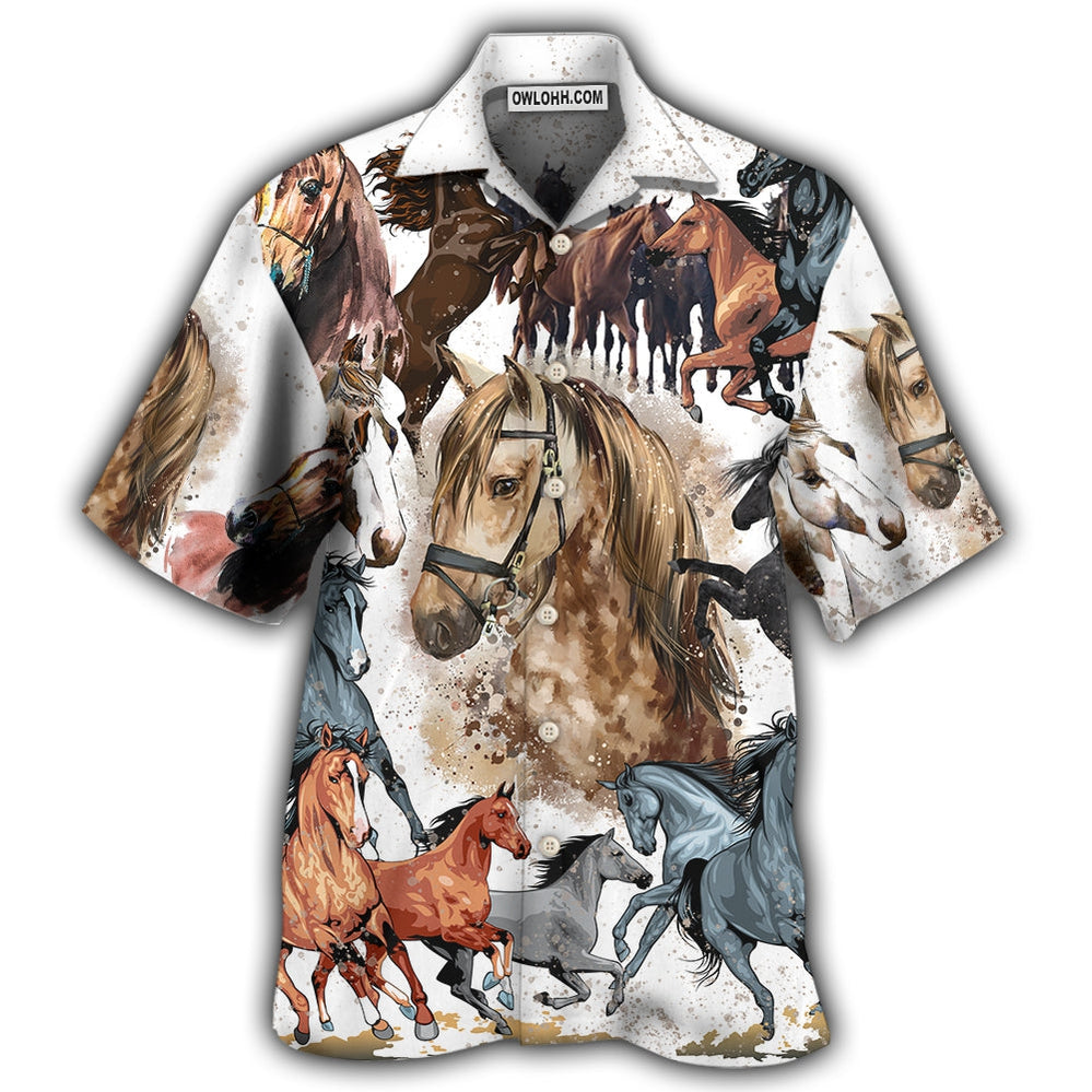 Horse Fantasy Horse Painting Style - Hawaiian Shirt - Owl Ohh