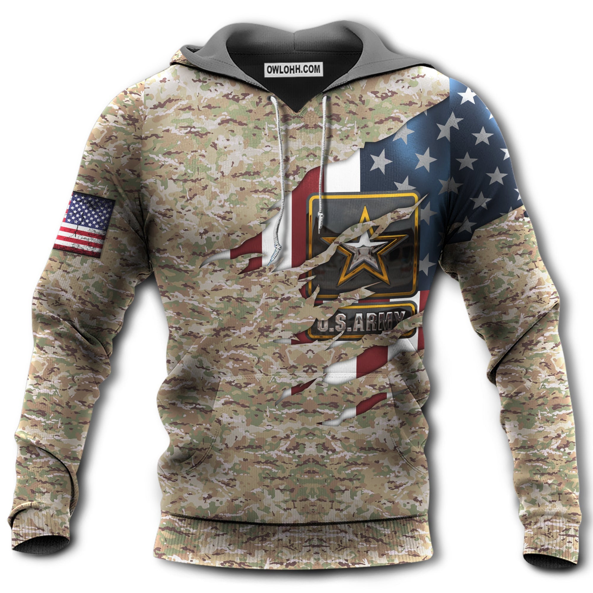 Veteran Us Army So Cool So Bright - Hoodie - Owl Ohh