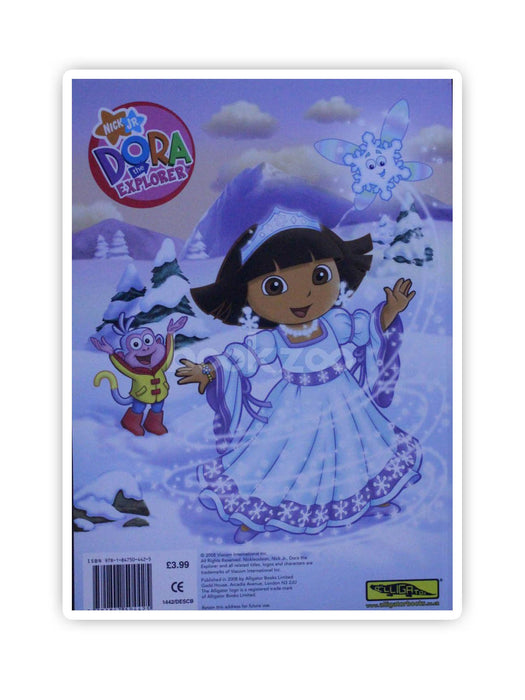 dora the snow coloring pages