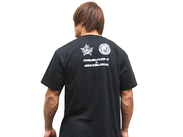 横浜denaベイスターズ 新日本プロレス コラボtシャツ ブラック