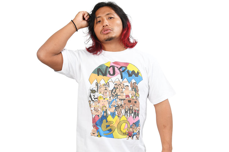 高橋ヒロム Njpw 50th イラストtシャツ