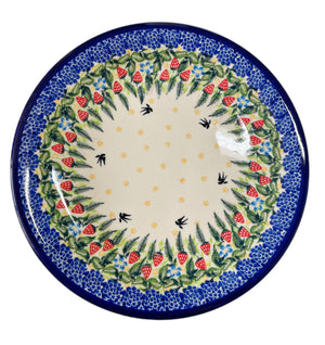 Polish Pottery Dinner Plate - Strawberry Patch UNIKAT 2Q
