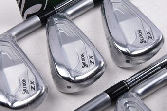 A set of Srixon ZX4 golf irons