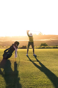 Burning calories on the golf course