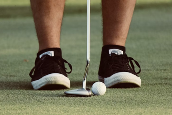 Sensible footwear for playing golf