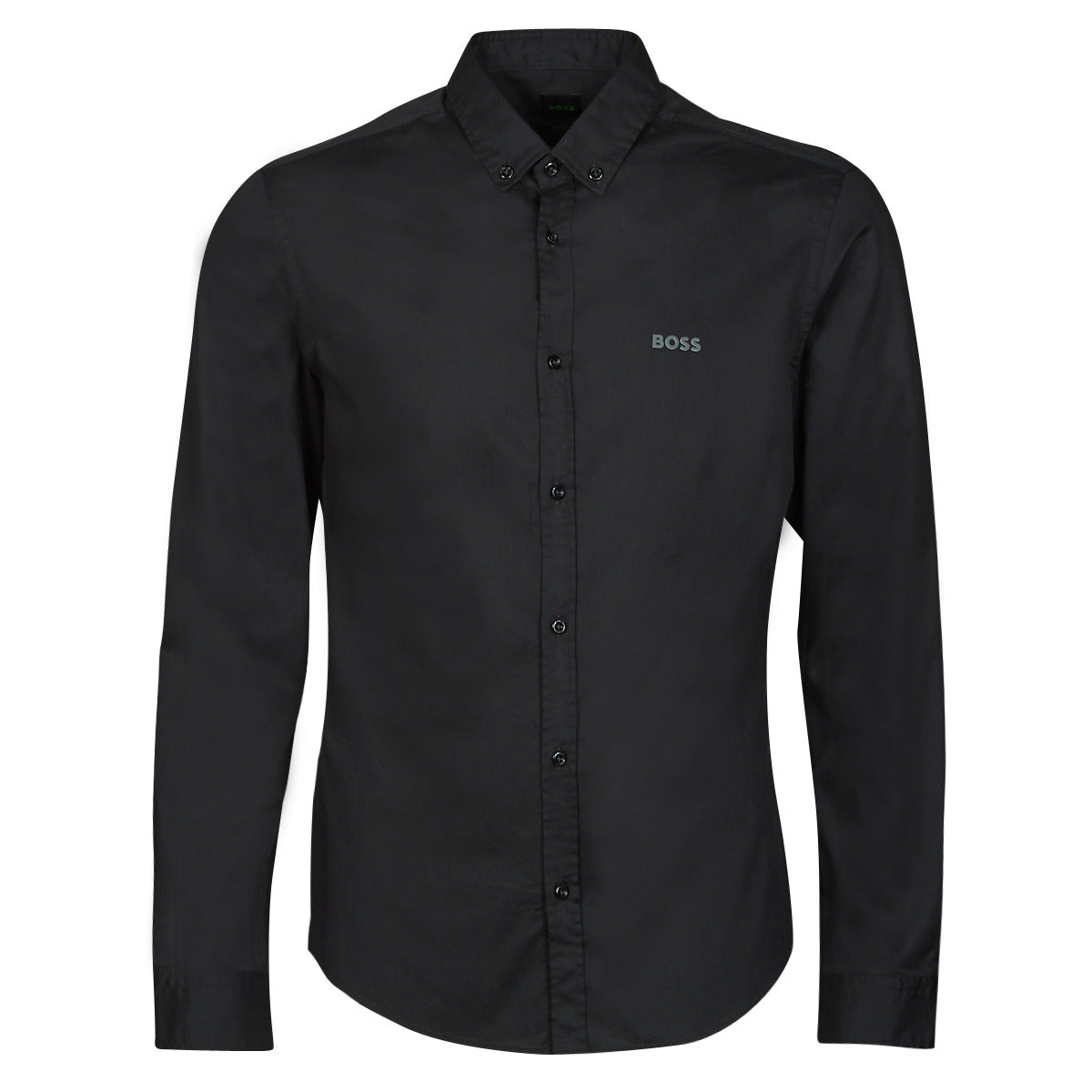 Hugo Boss Biado R Long Sleeved Standard Fit Shirt / Black / Large