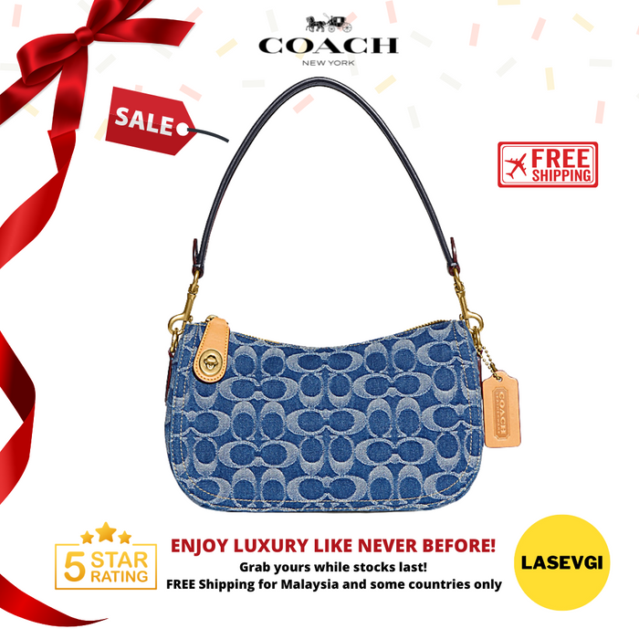 coach denim swinger bag