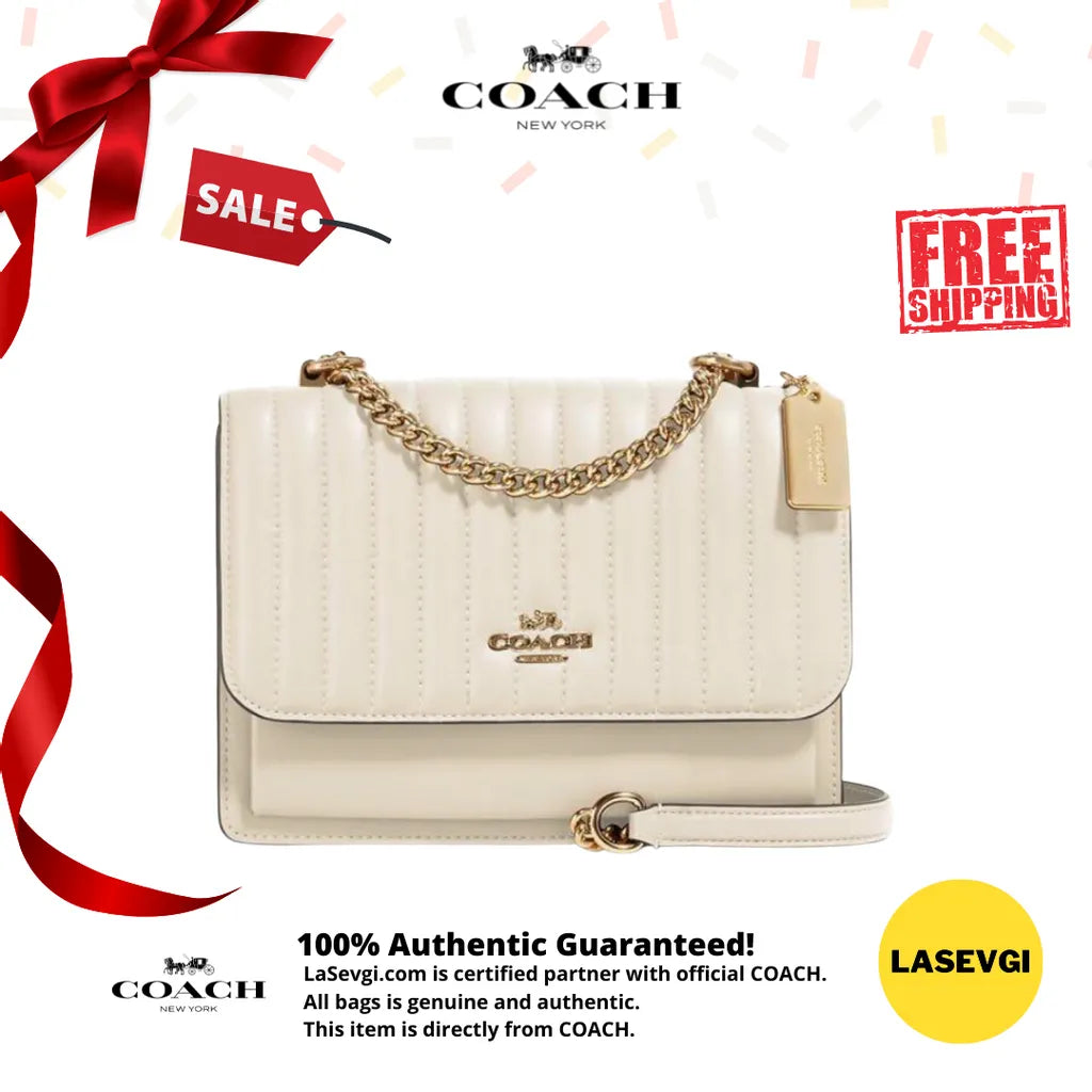 COACH Klare Crossbody With Linear Quilting Chalk — Lasevgi Official