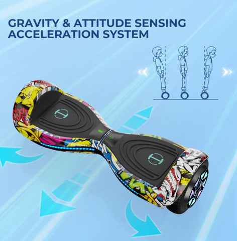 iHover® H2 with LED Self Balancing Hoverboard 6.5