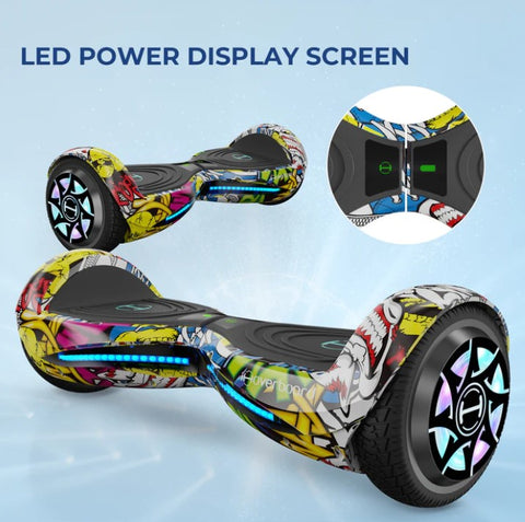 iHover® H2 with LED Self Balancing Hoverboard 6.5