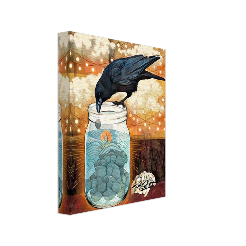8 x 10 Canvas Urban Crow - Insight