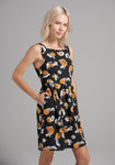 A-line Sleeveless Fit-and-Flare Pocketed General Print Dress by Modcloth