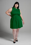 Fitted Sleeveless Spring Summer Cowl Neck Above the Knee Dress by Modcloth